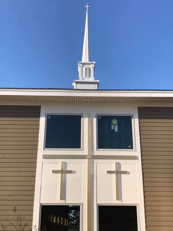 Three Crosses on Sanctuary